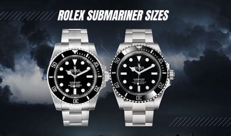 Rolex Submariner size guide